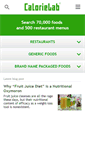 Mobile Screenshot of calorielab.com