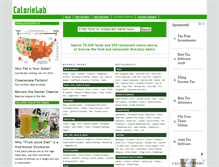 Tablet Screenshot of calorielab.com